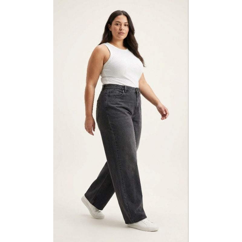 Calça Feminina Wide Leg 36 ao 48 Balão Baggy Boca Larga Estonado Moda Feminina Streetwear 100% Algodão Direto da Fábrica