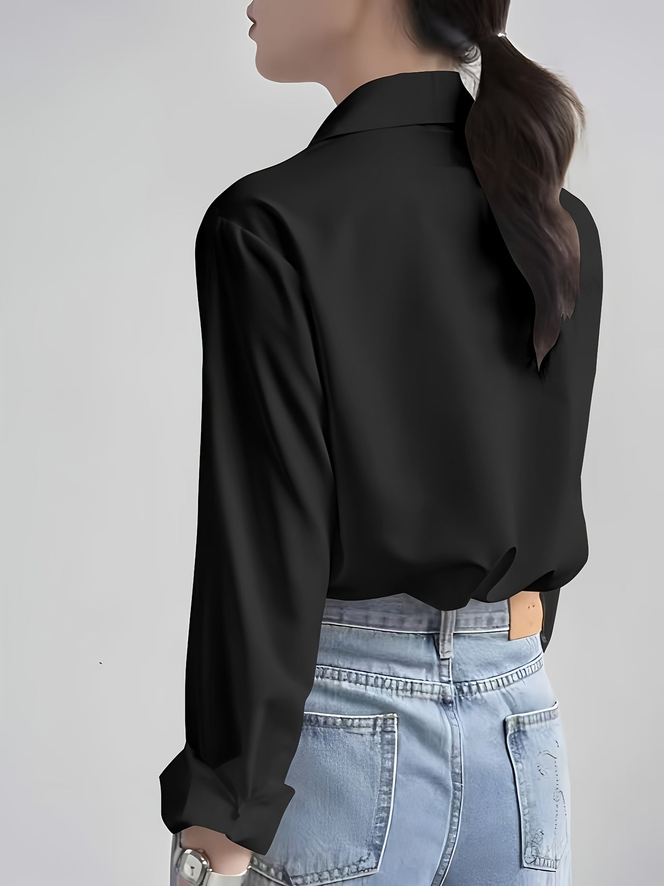 Camisa feminina social manga comprida