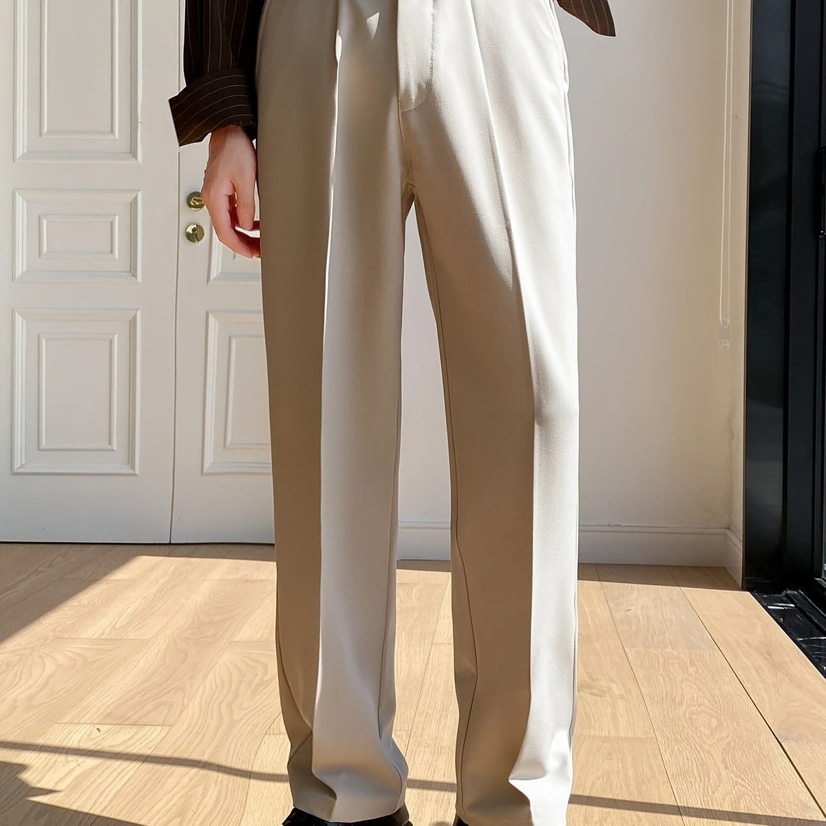 Calças da moda masculina estilo empresarial