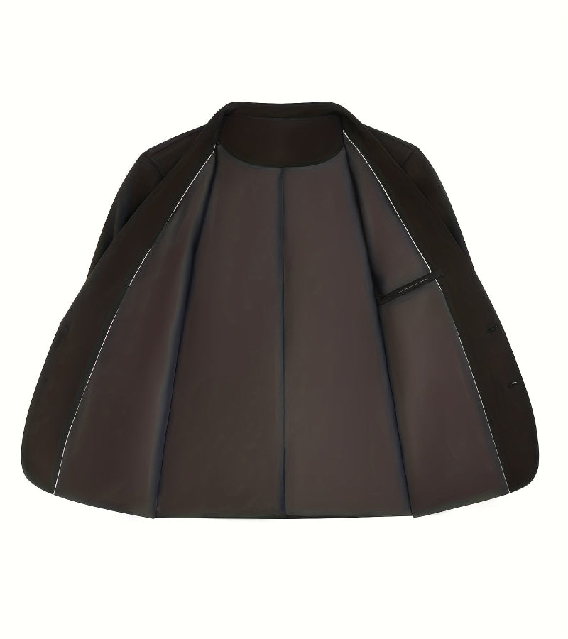 Blazer Masculino Leve com Gola Entalhada – Estilo Casual Coreano