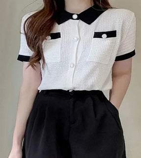 Camisa Social Feminina Estilo Coreano – Elegância e Modernidade