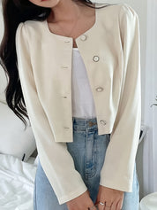 Blazer Feminino Curto – Look Seoul Elegance