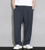 Calça Casual Masculina de Perna Reta com Cós