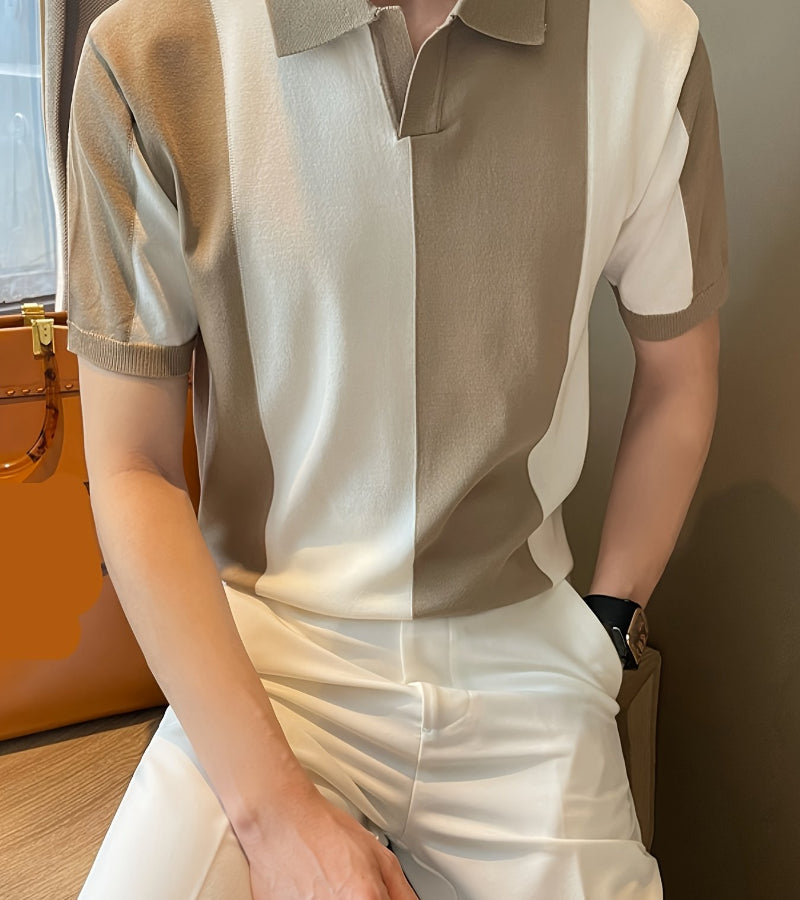 Camisas moda Corena em blocos de cores