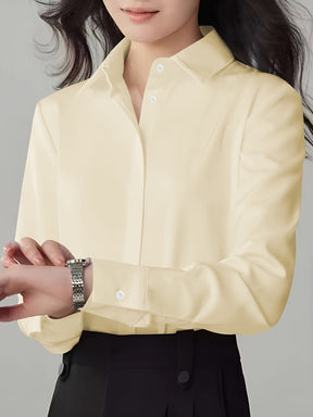 Camisa feminina social manga comprida