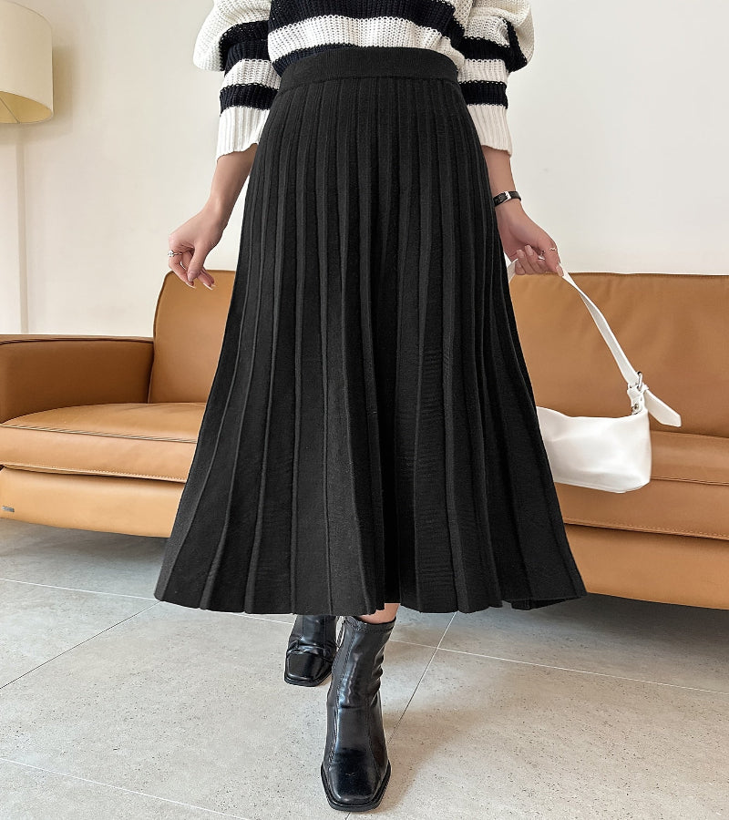 Saia Elanca Plissada Midi