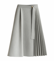 Look Kim You Jung (Rainha das lagrimas) - Saia Midi Irregular  e Cropped Vinho