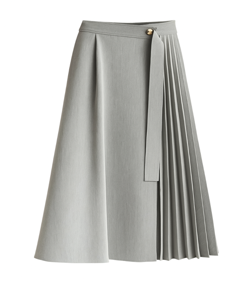 Look Kim You Jung (Rainha das lagrimas) - Saia Midi Irregular  e Cropped Vinho