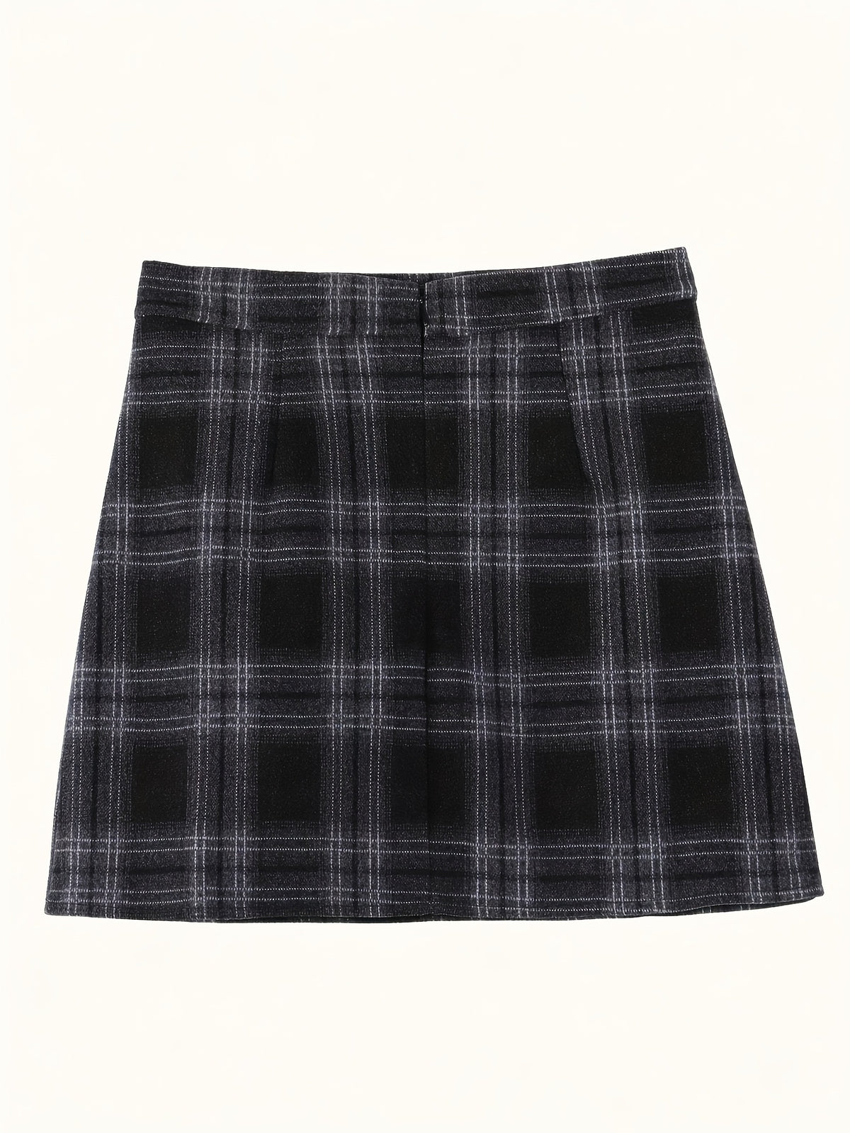 Saia estilo coreano vintage em linha A