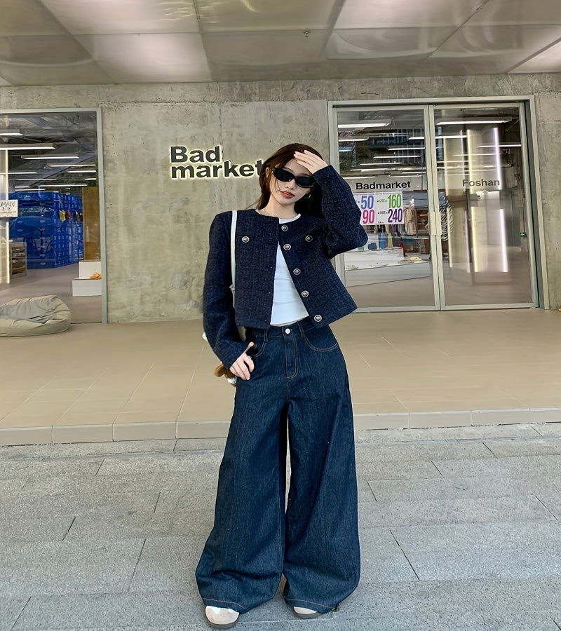 Casaco Curto Chique – Elegância Atemporal com Inspiração Vintage