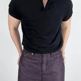 Camiseta masculina com decote em V Ultra-Dry