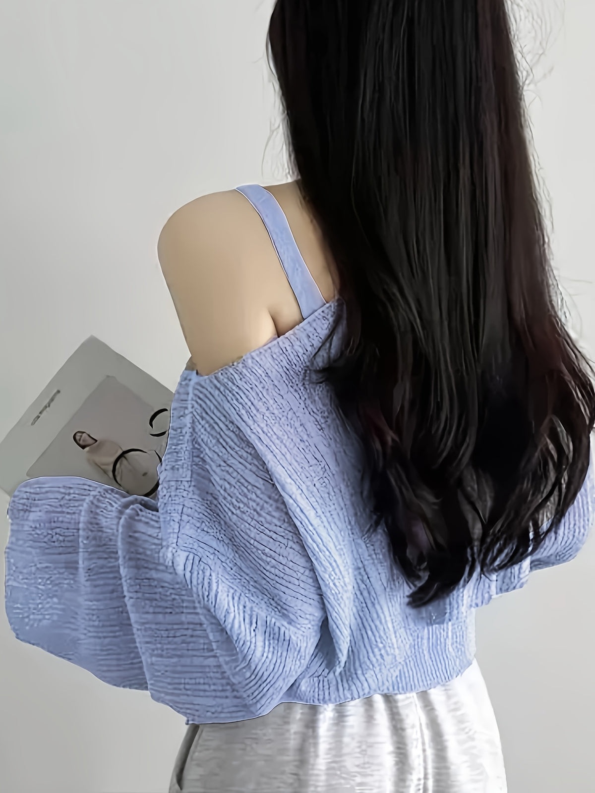 Camisa versátil  com cordão estilo coreano chique