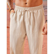 Calça Baggy Alfaiataria Linho Masculina Folgada Casual Streetwear Calça Balão Bag Promoção