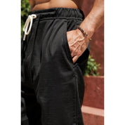 Calça Baggy Alfaiataria Linho Masculina Folgada Casual Streetwear Calça Balão Bag Promoção