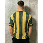 Blusa do Brasil Camisa Masculina Bordadas Tricô  Estilosa Copa do Mundo Verde Amarelo Seleção Brasileira COP11