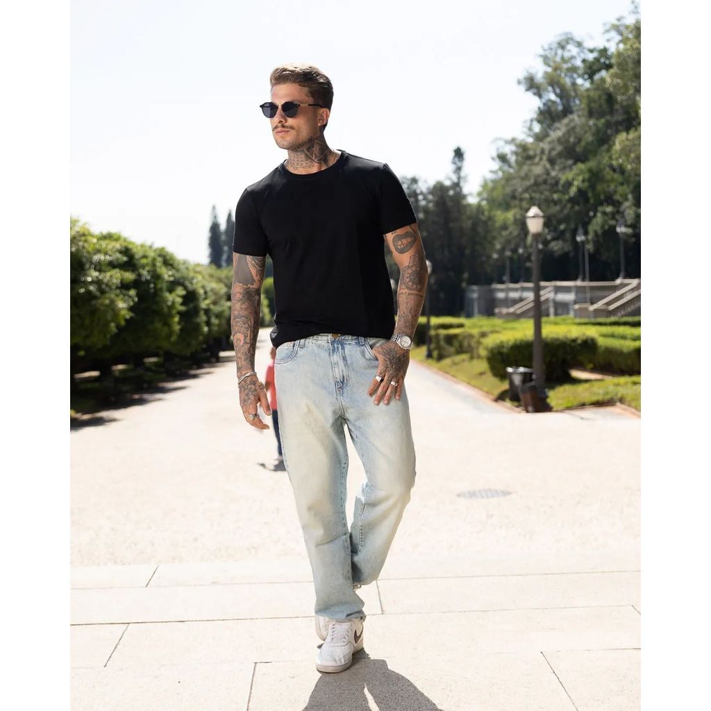 CALÇA JEANS RETA MASCULINA 25278 SUJINHA CLARA