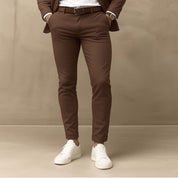 Calça Alfaiataria Masculina Sarja Esporte Fino Chino com Lycra