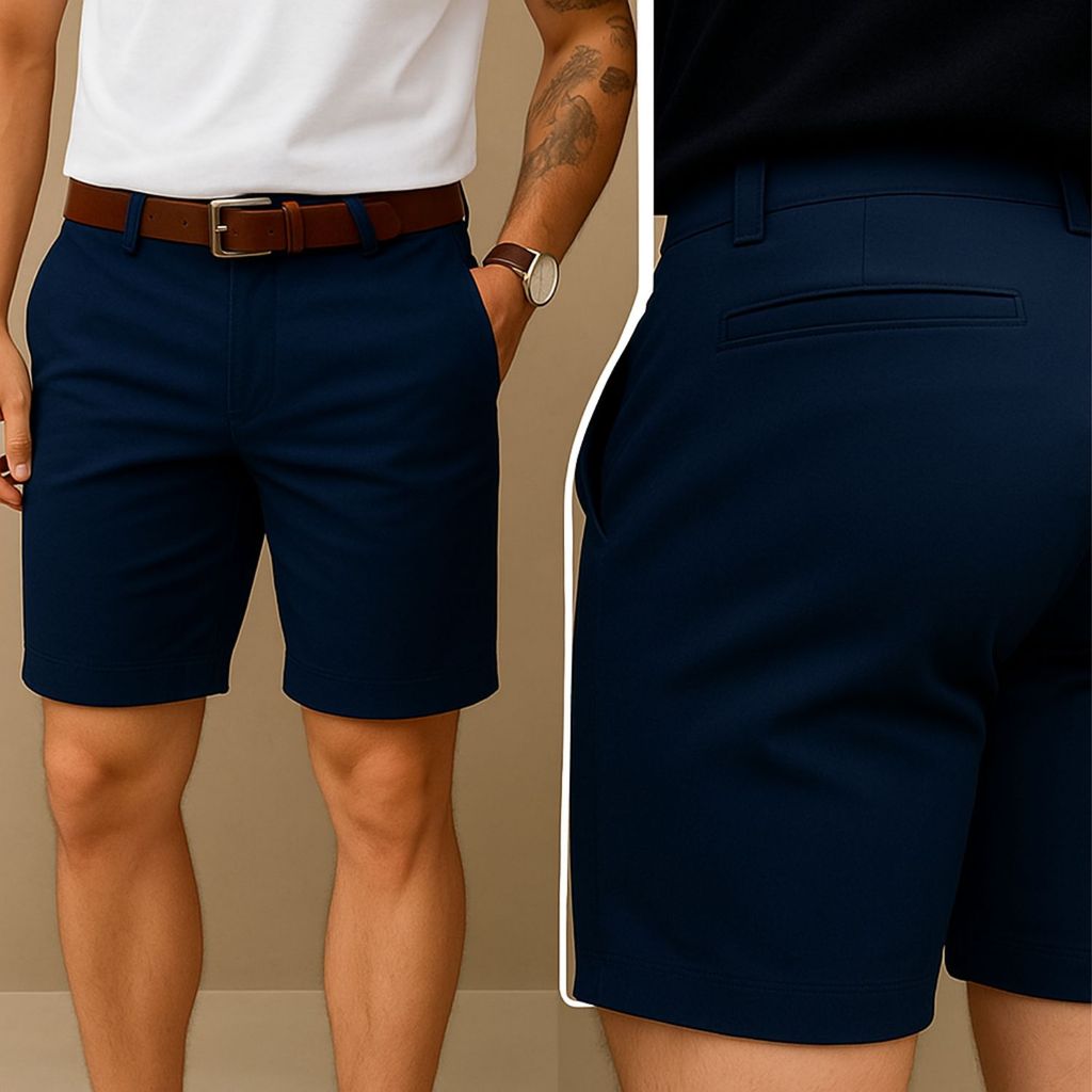 Calça Alfaiataria Masculina Sarja Esporte Fino Chino com Lycra