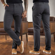 Calça Alfaiataria Masculina Sarja Esporte Fino Chino com Lycra