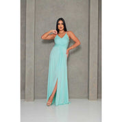 Vestido Feminino Longo festa convidada leve com alças