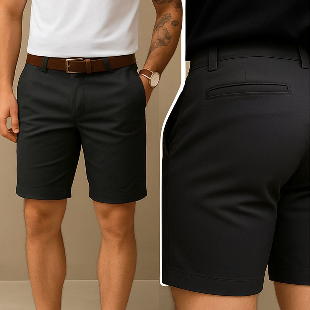 Calça Alfaiataria Masculina Sarja Esporte Fino Chino com Lycra